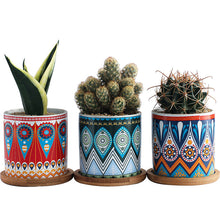 Load image into Gallery viewer, Mandala ceramic flower pot
