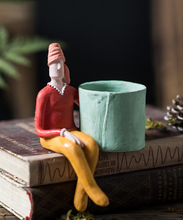 Load image into Gallery viewer, Cartoon Character Ceramic Flower Pot Succulents Abstract Human Face Flower Pot Home Desktop Vase Micro Landscape Decoration
