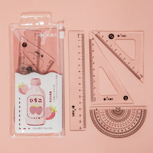 Load image into Gallery viewer, Ruler Four-piece Fruit Drink Printing Stationery
