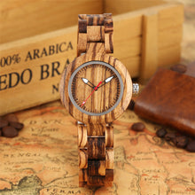 Load image into Gallery viewer, Wooden ladies watch
