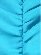 Load image into Gallery viewer, Buttonhole neckline split swimsuit swimsuit

