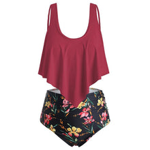 Load image into Gallery viewer, Plus size swimsuit bikini split swimsuit
