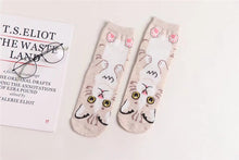 Load image into Gallery viewer, Spring And Autumn New Cartoon Straight Socks Female Adult Animal Cute Female Sockscotton Socks In Stockings
