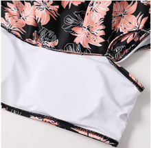 Load image into Gallery viewer, High-waist ruffled swimsuit

