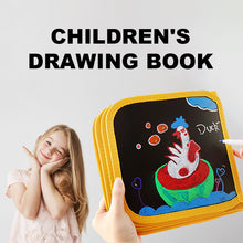 Load image into Gallery viewer, Children's Portable Drawing Book Blackboard Album Early Education Gift
