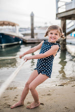 Load image into Gallery viewer, Polka dot swimsuit set
