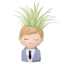 Load image into Gallery viewer, Cartoon Couple Flower Pot Creative Simulation Micro Landscape

