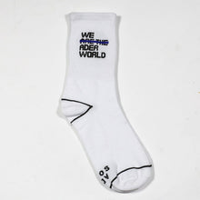 Load image into Gallery viewer, Letter tide brand solid color tube cotton socks
