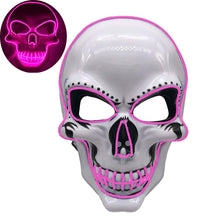 Load image into Gallery viewer, Halloween LED skull glowing mask
