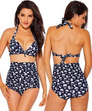 Load image into Gallery viewer, Women's two-piece skull print bikini set
