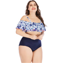 Load image into Gallery viewer, Women's printed plus size swimsuit
