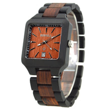 Load image into Gallery viewer, Watch men's quartz watch custom European and American fashion jewelry bamboo tabl
