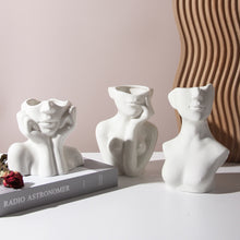 Load image into Gallery viewer, Human Body Shape Ceramic Vase
