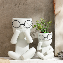 Load image into Gallery viewer, Portrait Flower Pot Creative Decoration Art Nordic
