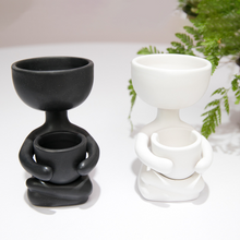 Load image into Gallery viewer, Humanoid ceramic flower pot
