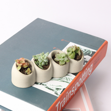 Load image into Gallery viewer, Four-hole flowerpot silicone mold

