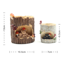 Load image into Gallery viewer, Tree hole story decoration resin flower pot
