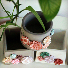 Load image into Gallery viewer, Silica gel round DIY model of cement flowerpot mold

