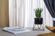 Load image into Gallery viewer, Green Plant Ceramic Iron Frame Flower Pot
