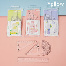 Load image into Gallery viewer, Ruler Four-piece Fruit Drink Printing Stationery
