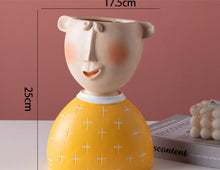 Load image into Gallery viewer, Portrait sculpture flower pot
