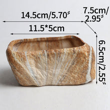 Load image into Gallery viewer, Antique Succulents Flower Pot Creative Ceramic Pot Rectangle
