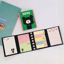 Load image into Gallery viewer, New Cartoon Can Be Torn Four Pages Paste Matchbox Post-it Notes
