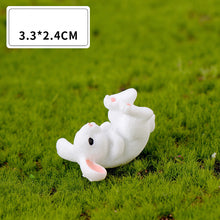 Load image into Gallery viewer, Micro Landscape Resin White Rabbit Ornament
