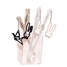 Load image into Gallery viewer, Paper crane rabbit pendant gel pen
