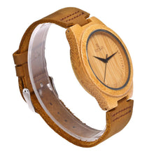 Load image into Gallery viewer, Bamboo quartz watch
