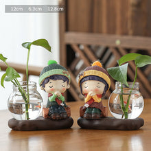 Load image into Gallery viewer, Green Radish Hydroponic Plant Pots And Utensils Transparent Desk Decorations Home Furnishings
