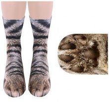 Load image into Gallery viewer, 3D Animal Paw Socks Adult Cute Cat Claws Socks Unisex Long Socks
