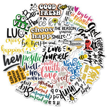 Load image into Gallery viewer, 50 Inspirational English Alphabet Graffiti Stickers
