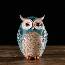 Load image into Gallery viewer, Ceramic owl ornament decoration
