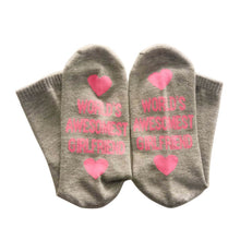 Load image into Gallery viewer, Unisex Men Women Cotton Socks Printing Letter Funny Socks For Boyfriend   Girlfriend Valentine's Day Gift
