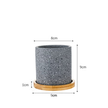Load image into Gallery viewer, Ceramic Flower Pot Orchid Small with Tray Office Desktop Home
