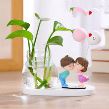 Load image into Gallery viewer, Vase Flower Arrangement Ornaments Glass Transparent Water Grow Flowers
