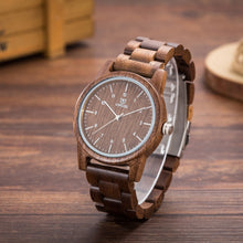 Load image into Gallery viewer, Wooden quartz watch
