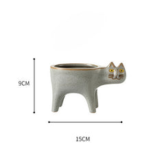 Load image into Gallery viewer, Cute Cat Tail Flower Pot Ceramic Personality Creativity

