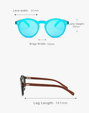 Load image into Gallery viewer, Wood grain plastic SunGlasses
