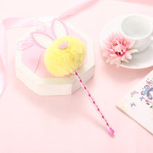 Load image into Gallery viewer, Plush rabbit ear ball gel pen
