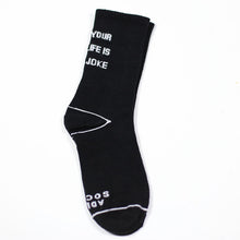 Load image into Gallery viewer, Letter tide brand solid color tube cotton socks
