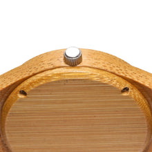 Load image into Gallery viewer, Bamboo quartz watch
