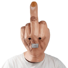 Load image into Gallery viewer, Despise The Vertical Middle Finger Mask Halloween Spoof Mask Bar DJ Spoof Mask
