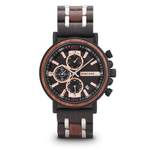 Load image into Gallery viewer, Multifunctional solid wood watch
