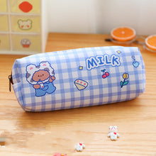 Load image into Gallery viewer, Bear Plaid Waterproof Storage Stationery Bag
