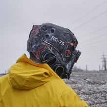 Load image into Gallery viewer, Wan Cyberpunk Mask Helmet Halloween Steam
