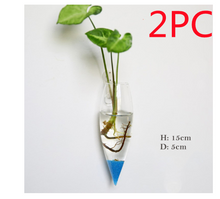 Load image into Gallery viewer, Fashion Wall Hanging Glass Flower Vase Terrarium Wall Fish Tank Aquarium Container Flower Planter Pots Home Garden Decoration
