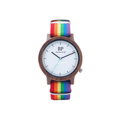 Load image into Gallery viewer, Rainbow Retro Wooden Watch
