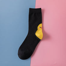 Load image into Gallery viewer, Cute little yellow chicken in tube socks
